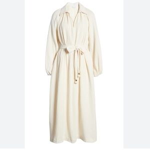 English Factory Cream Cotton Maxi Dress Small